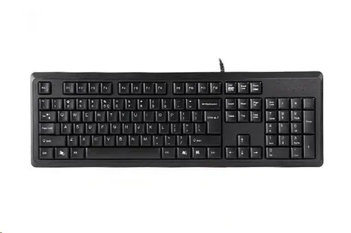 A4tech KR-92, klávesnica, CZ/US, USB, čierna
