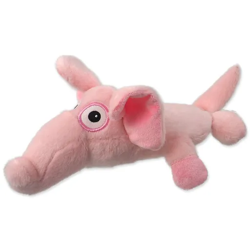 Hračka Dog Fantasy Silent Squeak slon ružový 26cm