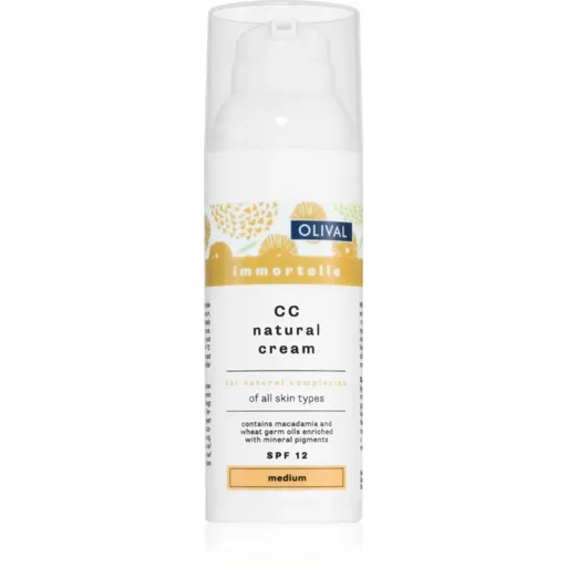 Olival Immortelle Natural hydratačný CC krém SPF 12 odtieň Medium 50 ml