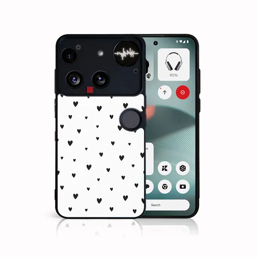 MY ART Ochranný kryt pre Nothing Phone (3) BLACK HEARTS (167)