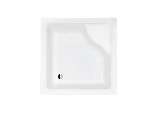 BESCO - Štvorcová sprchová vanička IGOR - Nožičky k vani - Bez nožičiek, Rozmer A - 80, Rozmer B - 80 VANKIGOR80