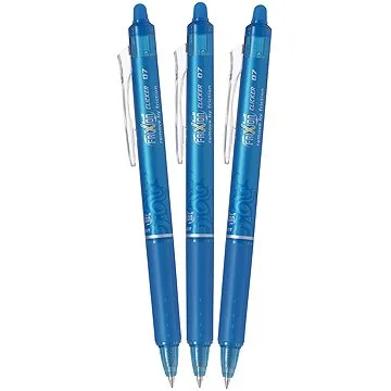 PILOT FriXion Clicker 07 / 0,35 mm, svetlo modré – balenie 3 ks (BLRT-FR7-BB-S3)