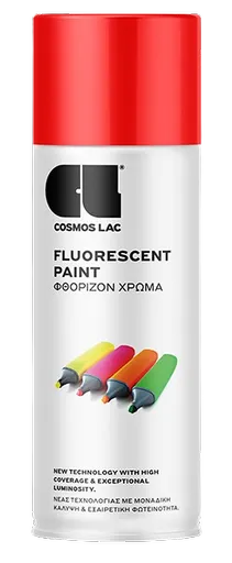 COSMOS LAC - Fluorescenčná farba v spreji fluorescenčná červená, 0,4 L