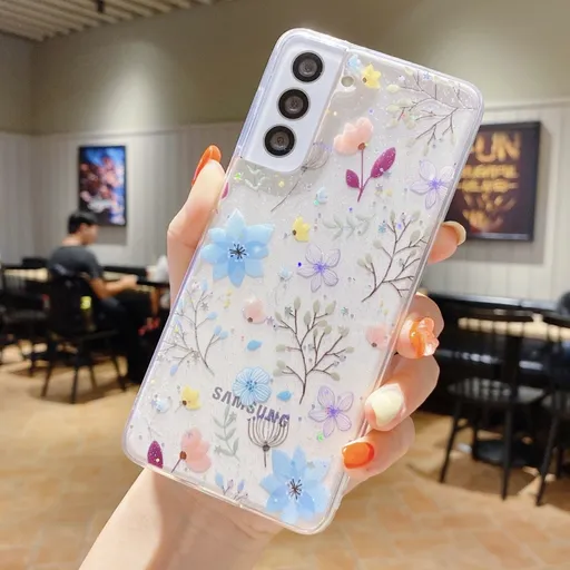 BLOOM Ochranné puzdro pre Samsung Galaxy A15 / A15 5G BLUE FLORAL