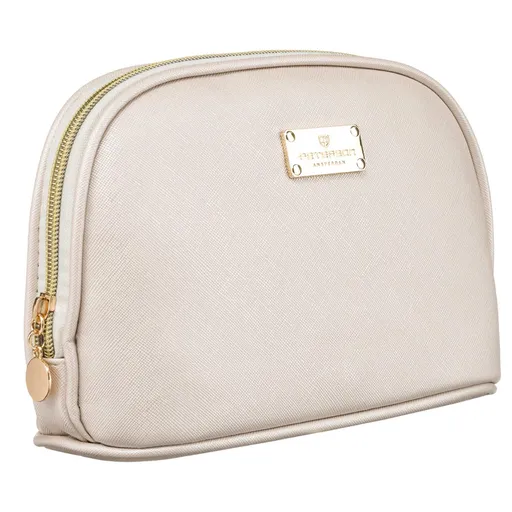 Kozmetická taštička krémovej farby - Peterson