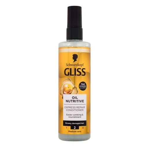 GLISS KUR express balsam oil nutrit, 200ml žltí