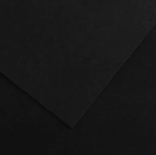 CANSON COLORLINE - Obojstranné farebné papiere 50 x 65 cm, 38 - black, 10 ks