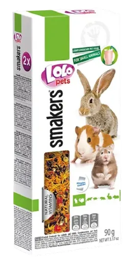 LOLOPETS tyčinka pre hlodavce s kvetmi 2ks/80g