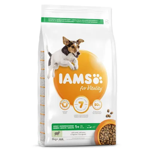 IAMS Dog Adult Small & Medium Lamb granule pre psov 1 kus, Hmotnosť balenia (g): 3 kg