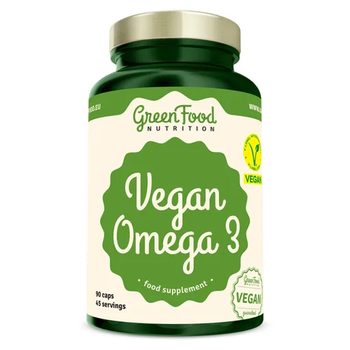 GREENFOOD NUTRITION Vegan omega 3 90 kapsúl