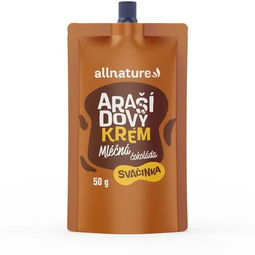 ALLNATURE Arašidový krém s mliečnou čokoládou 50 g