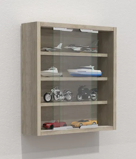 VCM Nástěnná vitrína Agisa S, dub sonoma