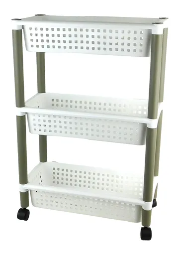 MAKRO - Regál 3-košíky na kolieskach