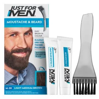 Just For Men Moustache & Beard Color farba na fúzy M30 Light-Medium Brown