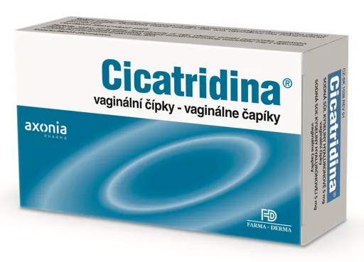 CICATRIDINA vaginálne čapíky 10x2g