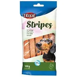 TRIXIE Stripes maškrta pre psy hydinové prúžky 10ks / 100g