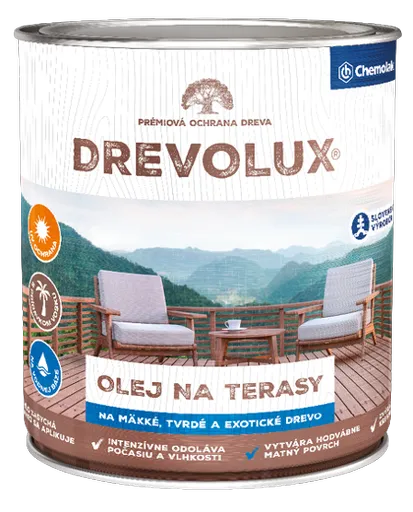 DREVOLUX - Olej na drevené terasy bezfarebný 0,7 L