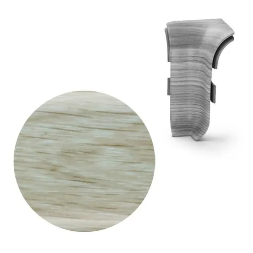Vnitřní roh k soklu Naturel dub pieskový , PVC dĺžka 0,5 cm, výška hrany 56 mm, NATNGTWF0