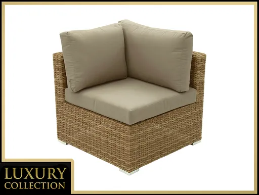 DEOKORK Ratanový rohový diel MALIBU (béžovo-hnedá)