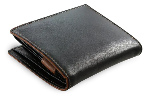 Čiernohnedá pánska kožená peňaženka s vnútornou zápinkou 514-8140-60/40