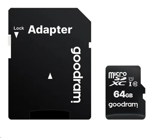 GOODRAM MicroSDXC karta 64GB M1AA, UHS-I Class 10, U1 + adaptér
