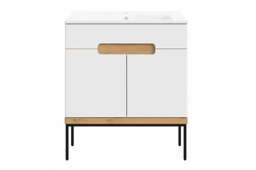 ArtDef Kúpeľňová skrinka s umývadlom BELLO D60  | kovové nohy 60 cm