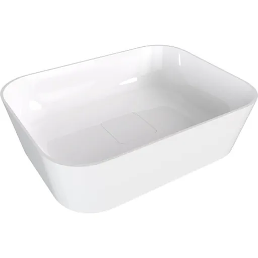 Polysan Banera umývadlo na dosku 49,5x34,5 cm bez prepadu biela 14596