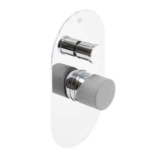 Sprchová a vaňová batéria SAT Fusion vrátane podomietkového telesa betón SATBSFU215B