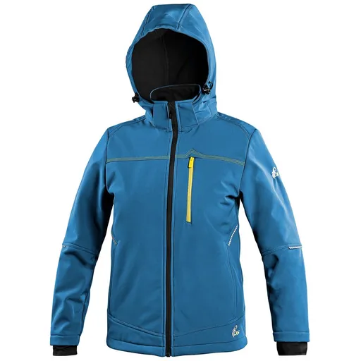 Canis (CXS) Detská softshellová bunda CXS STRETCH - Stredne modrá | 150 cm