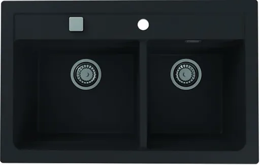 Alveus Granitový drez ATROX 50 Farba: Čierna