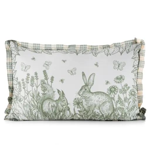 ArtFir Veľkonočná obliečka na vankúš EASTER 60 | krémová/zelená 30 x 50 cm