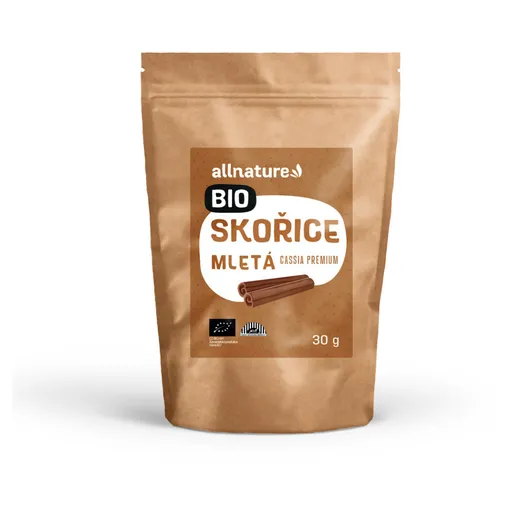 ALLNATURE Škorica mletá Cassia BIO 30 g