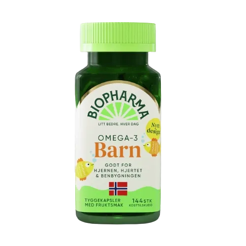 HLH BioPharma Omega 3 detské žuvacie kapsule 144 kapsúl