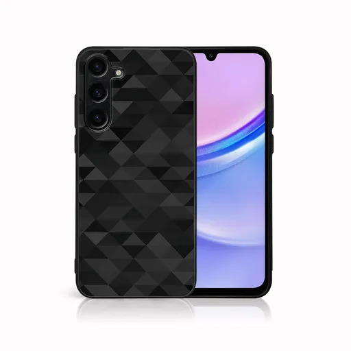 MY ART Ochranný kryt pre Samsung Galaxy A16 / A16 5G BLACK TRIANGLES (232)