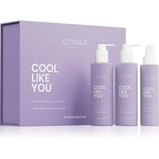 ICONIQUE Professional COOL LIKE YOU Perfect Blonde & Silver Violet Set sada neutralizujúci žlté tóny