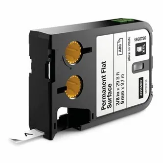 Dymo 1868736, 9mm x 9,1m, čierna tlač/biely podklad, originálna páska