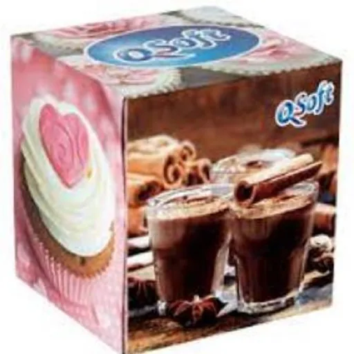 Q SOFT Papierové vreckovky 3-vrstvové Tortu Box 60 kusov