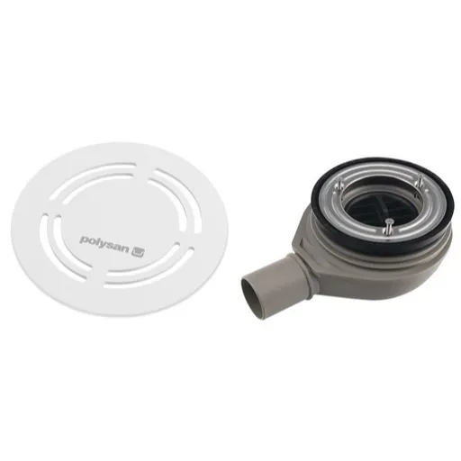 Polysan Flexia vaničkový sifón 90 mm krytka biela 17771