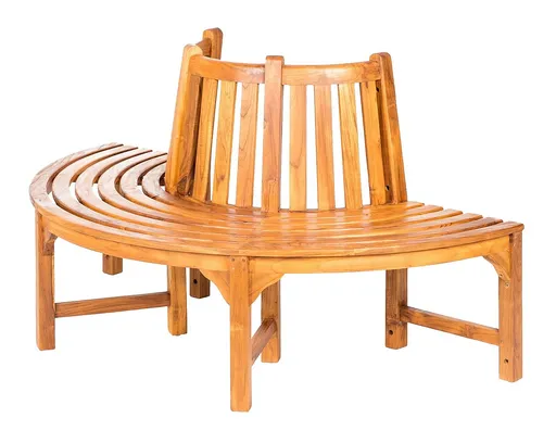 DEOKORK Teaková kruhová lavica AGNES