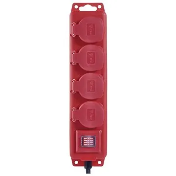 EMOS Predlžovací kábel gumený, 4× zásuvka, 10 m (1902341000)