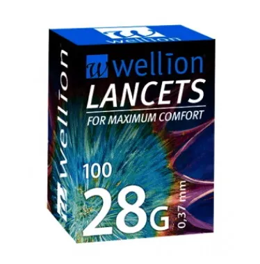 Wellion LANCETS 28G Lanceta sterilná 100 ks