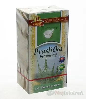 Agrokarpaty Praslička Roľná bylinný čaj prírodný produkt 20 x 2 g