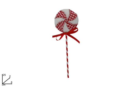 MAKRO - Dekorácia vianočná lízanka, 2x25x8cm