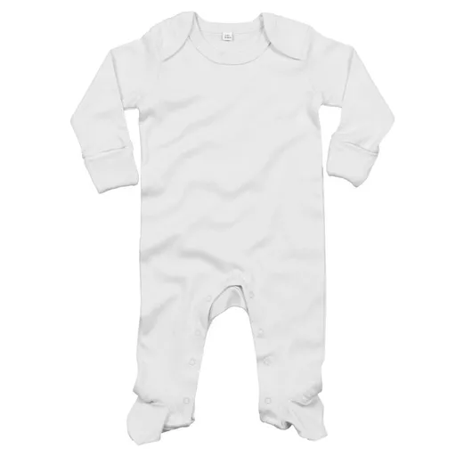Babybugz Detský overal na spanie - Biela | 6-12 mesiacov