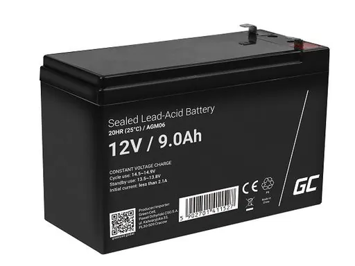 Green Cell AGM VRLA 12V 9Ah maintenance-free battery pre UPS units