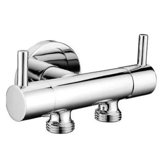 Dvojventil SAT pre prívod vody G1/2 x 3/8 x 3/8 chróm 1209-04-B