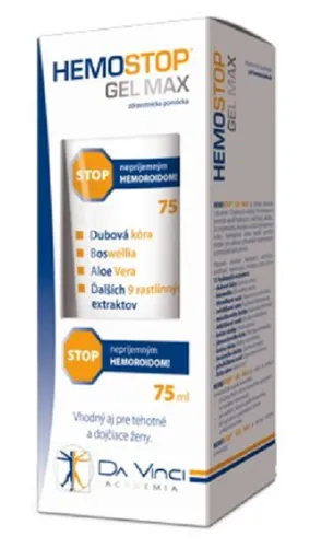 HemoStop gél MAX na hemoroidy 75ml
