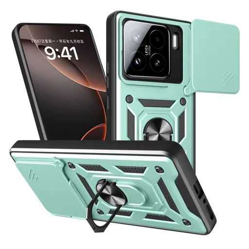 RING CAMERA Kryt s držiakom pre Xiaomi 15 zelený