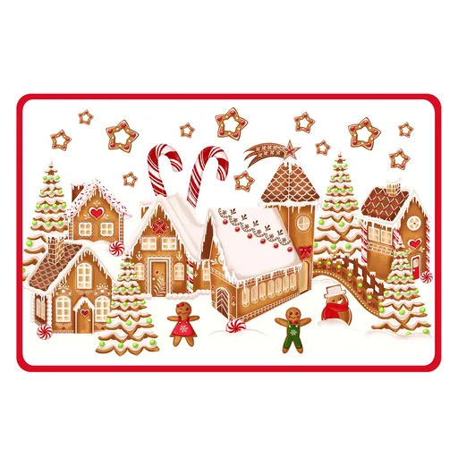 Plastové prestieranie TORO 28,5x44cm perníčková dedinka