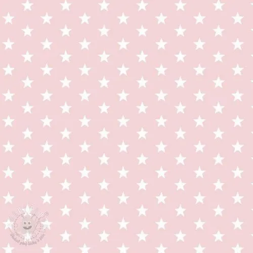 Bavlnená látka Petit stars light rose